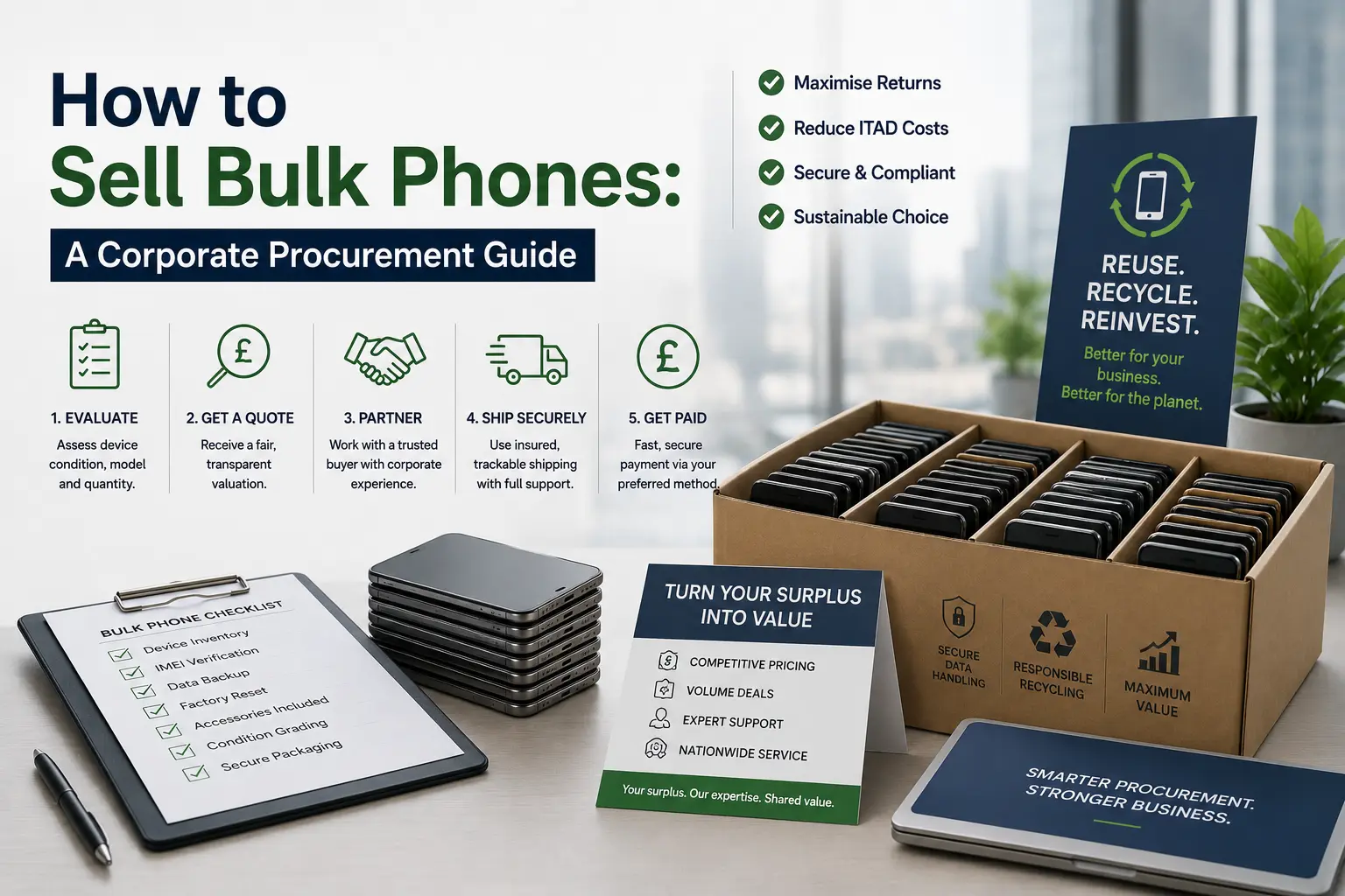 How to sell corporate phones in bulk